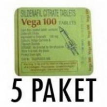 Vega 100 mg Sildenafil Cinsel İstek Arttırıcı Ereksiyon Hapı 5 Paket
